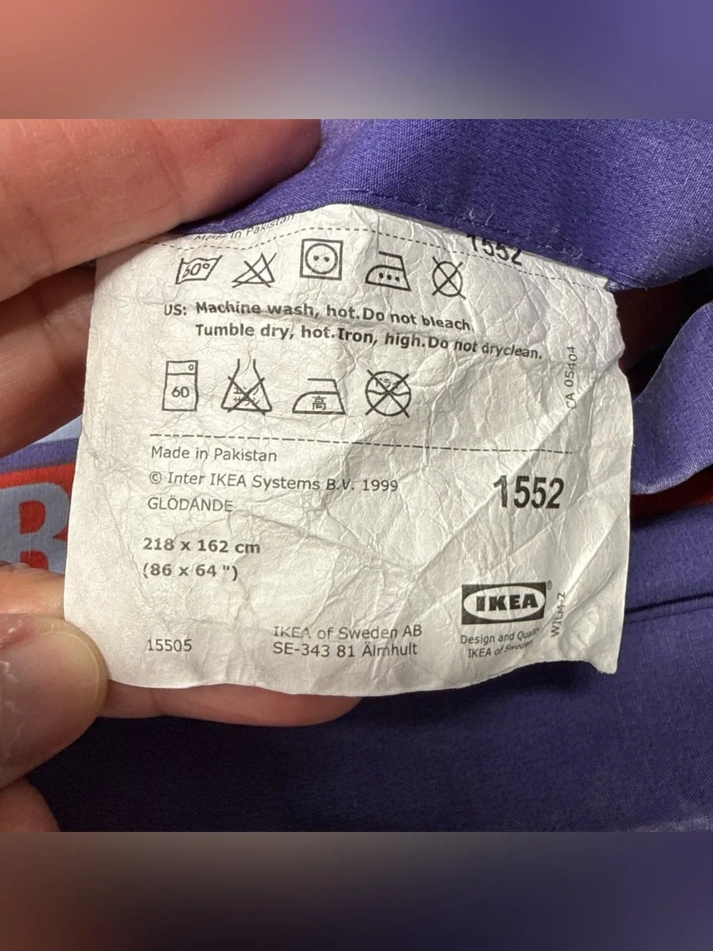 IKEA x Walter Van Beirendonck Glodande Twin Duvet, Pillowcase Limited Wondermooi